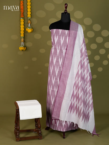 Lavender & White - Ikkat Salwar - MEC18021