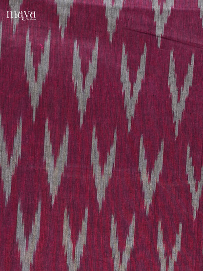 Wine & Grey - Ikkat Salwar - MEC18028