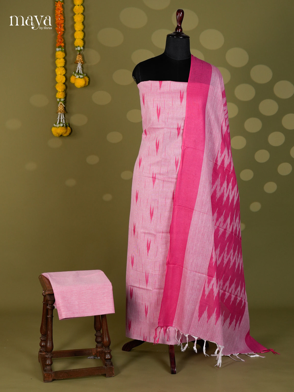 Pink - Ikkat Salwar - MEC18033