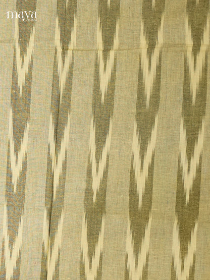 Cream & Green - Ikkat Salwar - MEC18038