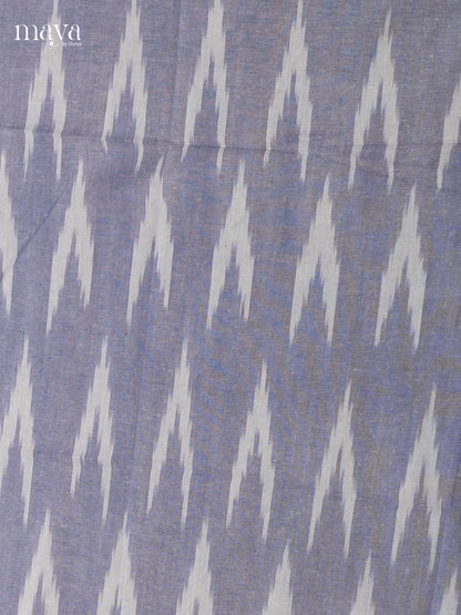 Greyish Blue & White - Ikkat Salwar - MEC18042