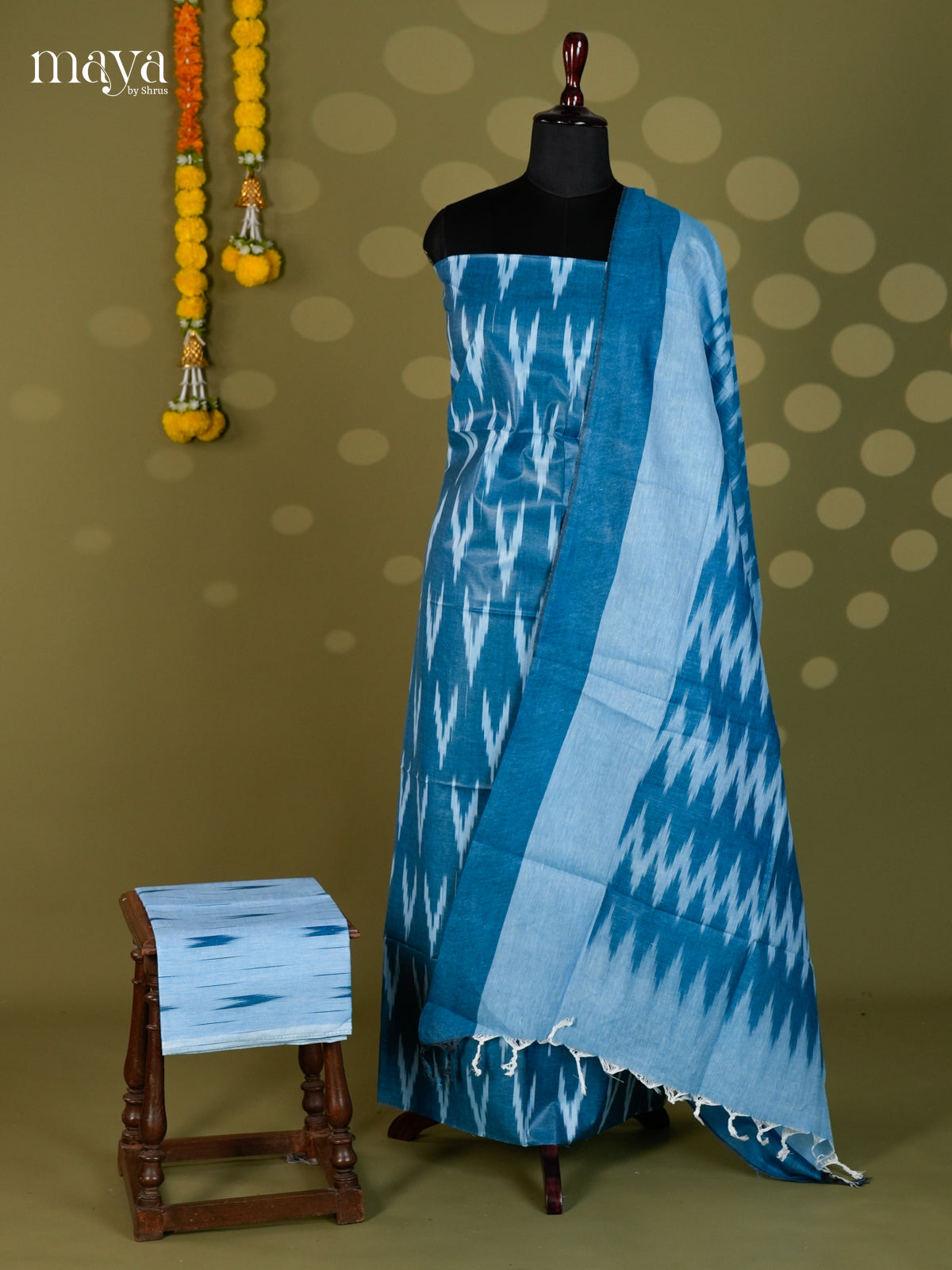 Indigo Blue - Ikkat Salwar - MEC18044