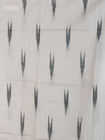 White & Grey - Ikkat Salwar - MEC18049