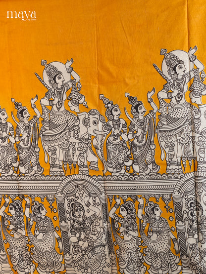 kalamkari Salwar Unstitch - MED07001