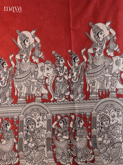 kalamkari Salwar Unstitch  - MED07003