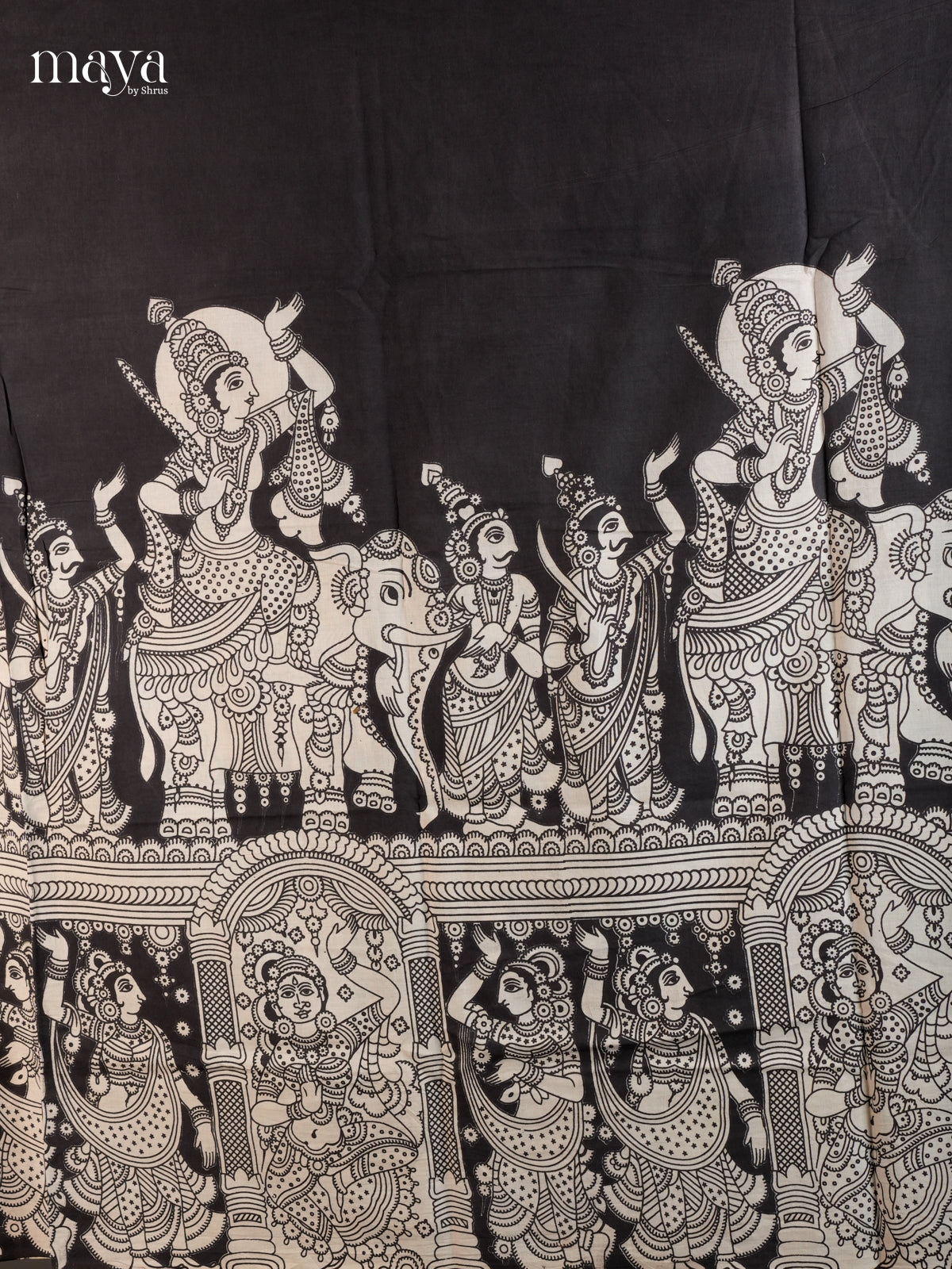 kalamkari Salwar Unstitch  - MED07004
