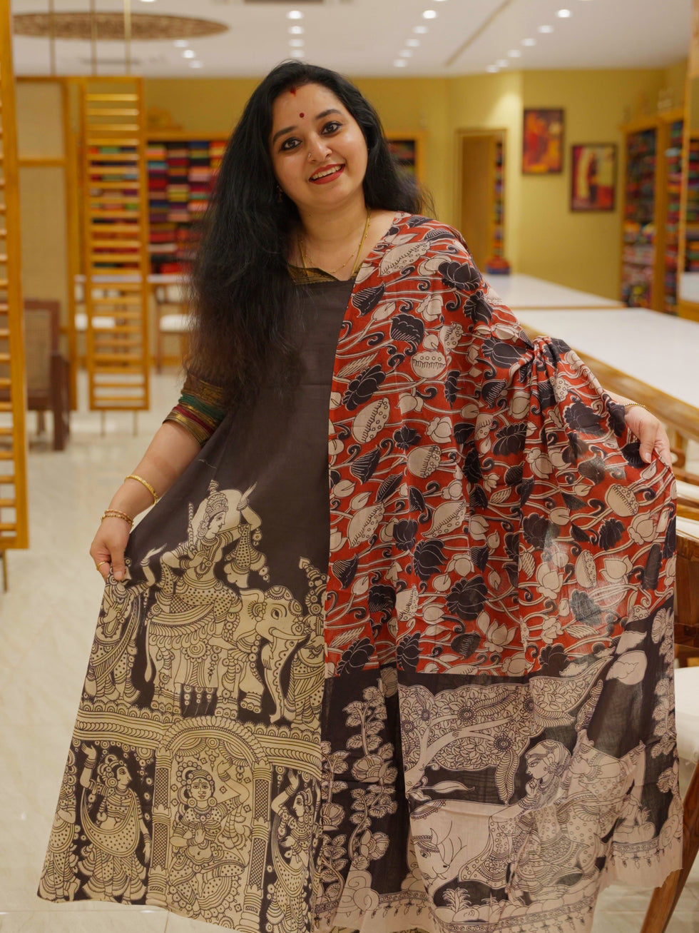 kalamkari Salwar Unstitch  - MED07004