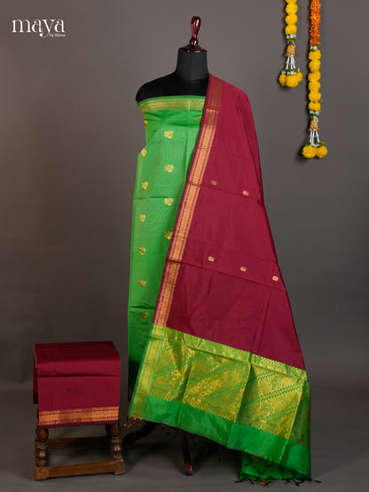 semi softsilk salwar - MED20110