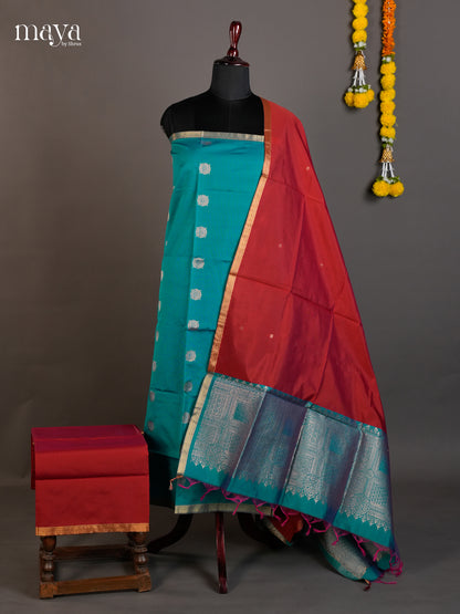 semi softsilk salwar - MED20112