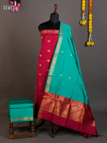 semi softsilk salwar - MED20113