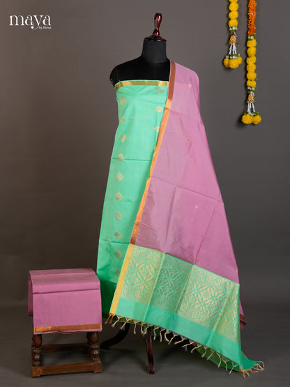 semi softsilk salwar - MED20119