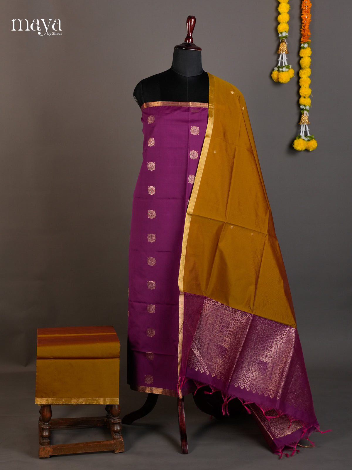 semi softsilk salwar - MED20120