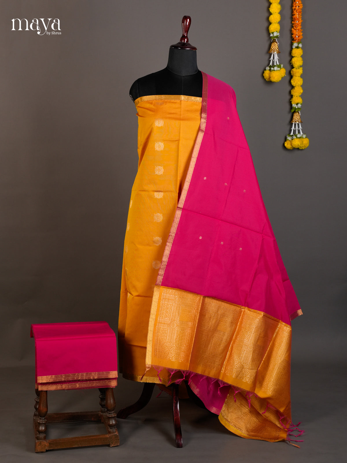 semi softsilk salwar - MED20125