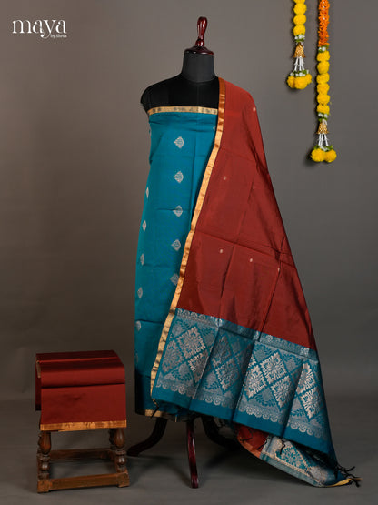 semi softsilk salwar - MED20133
