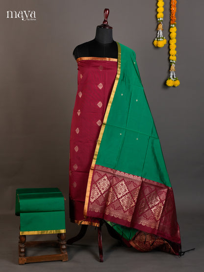 semi softsilk salwar - MED20134
