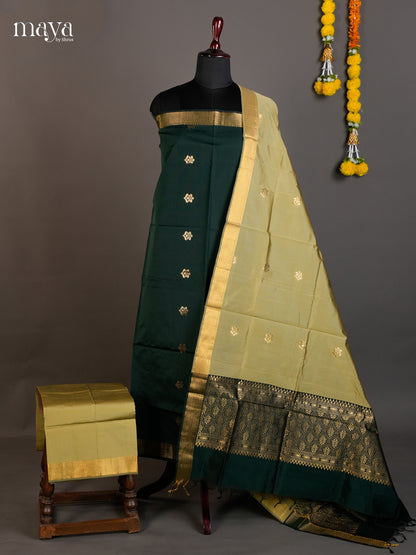 semi softsilk salwar - MED20136