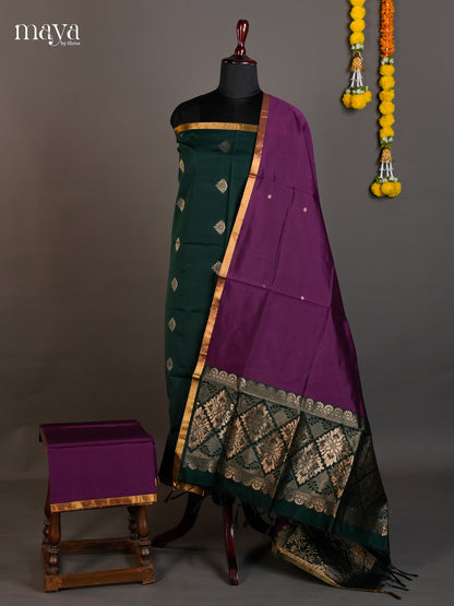 semi softsilk salwar - MED20140