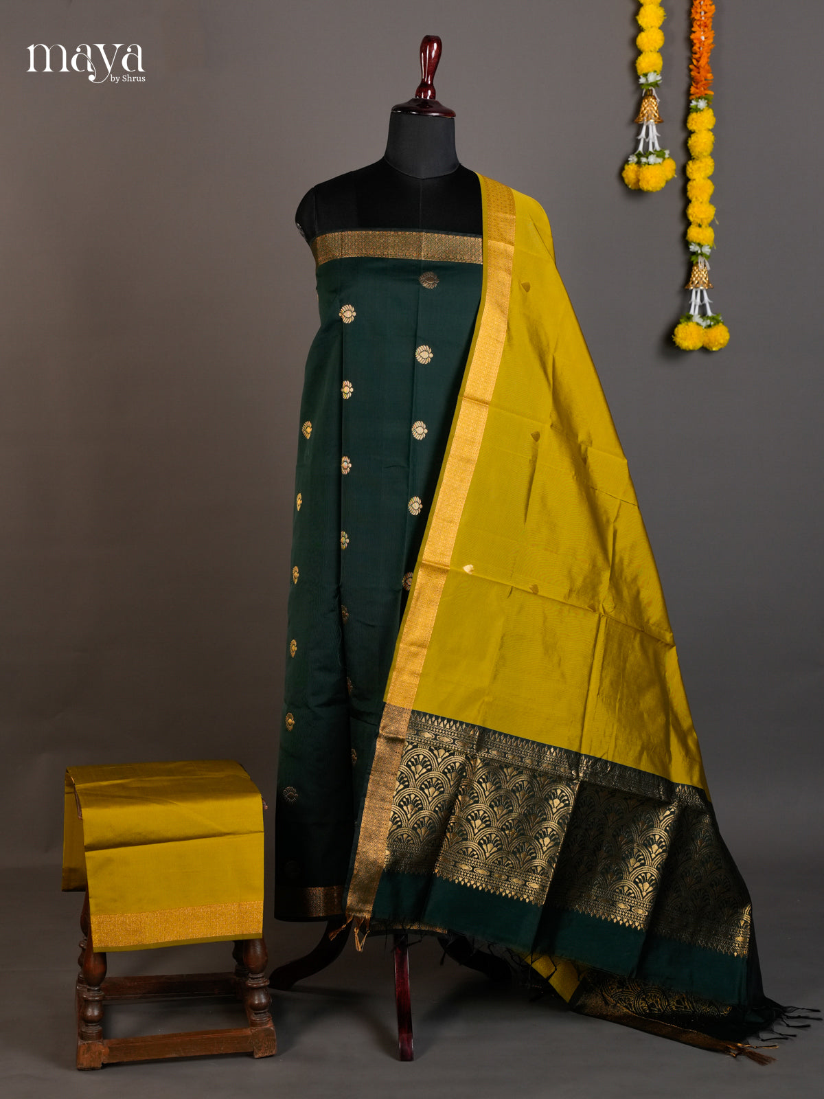 semi softsilk salwar - MED20144