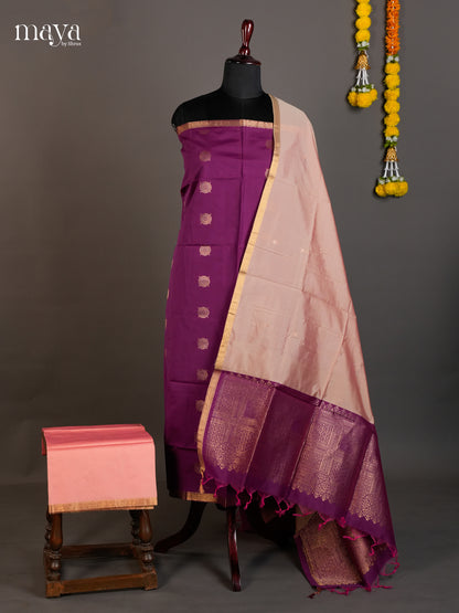 semi softsilk salwar - MED20149