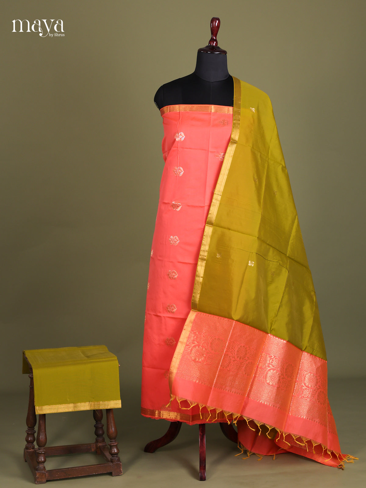 semi softsilk salwar - MEE22002