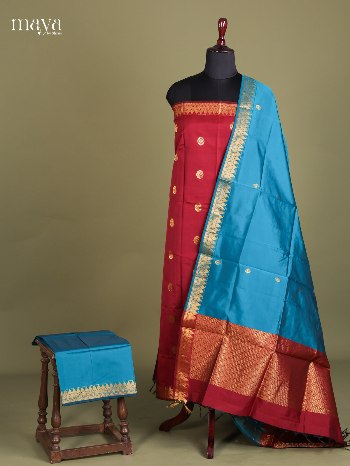 semi softsilk salwar - MEE22007
