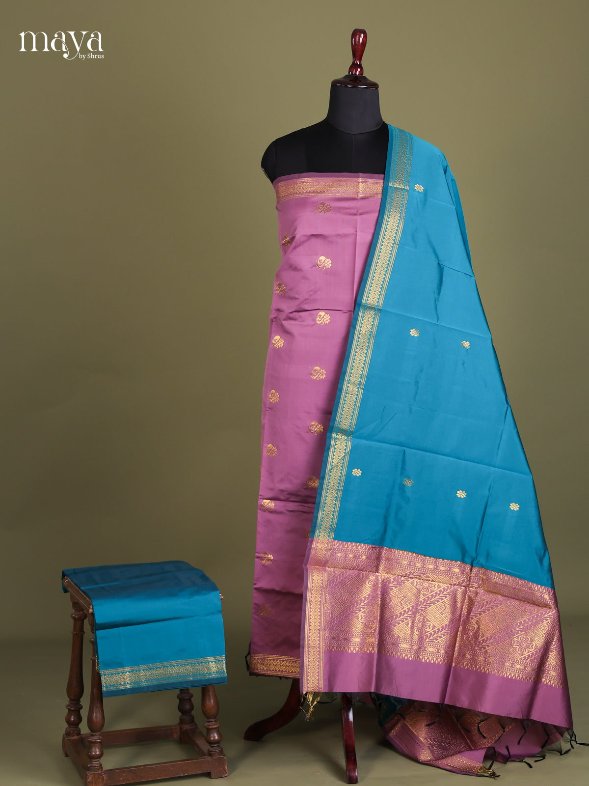 semi softsilk salwar - MEE22011
