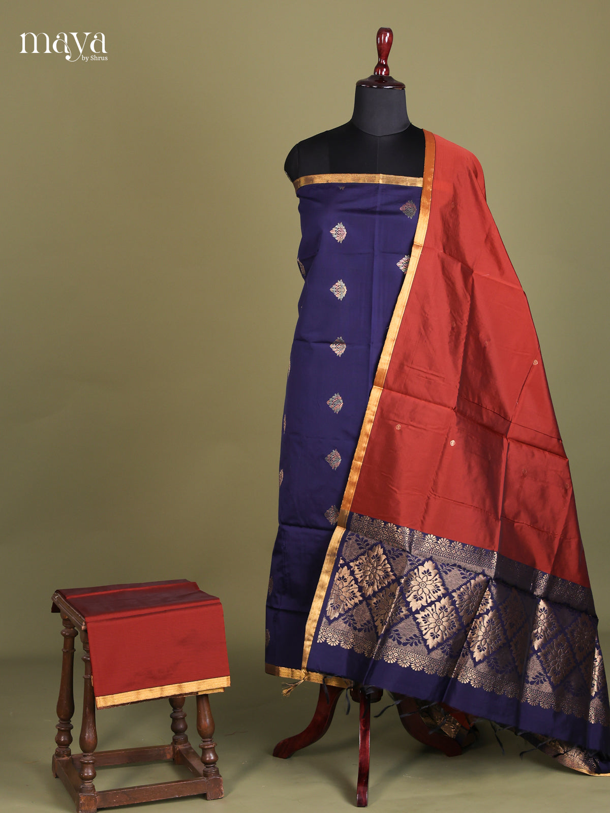 semi softsilk salwar - MEE22023