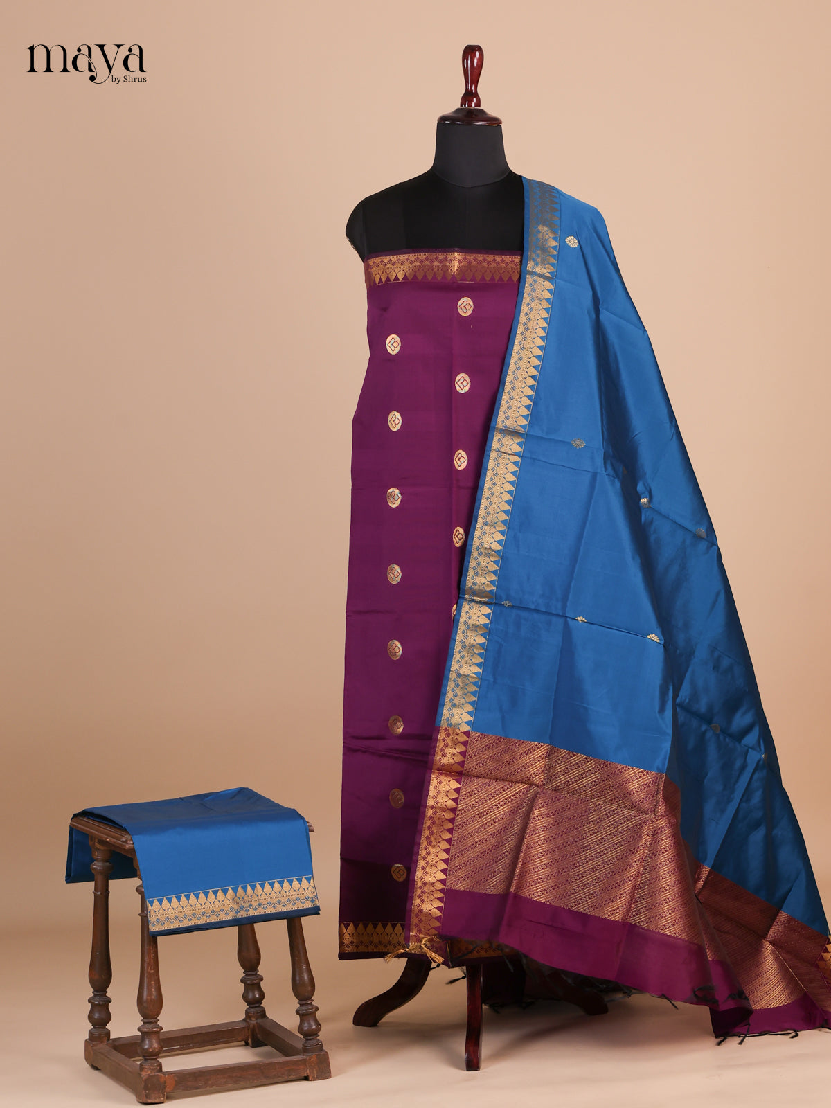 semi softsilk salwar - MEF27136