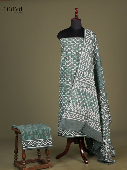 Grey Green - Cotton salwar