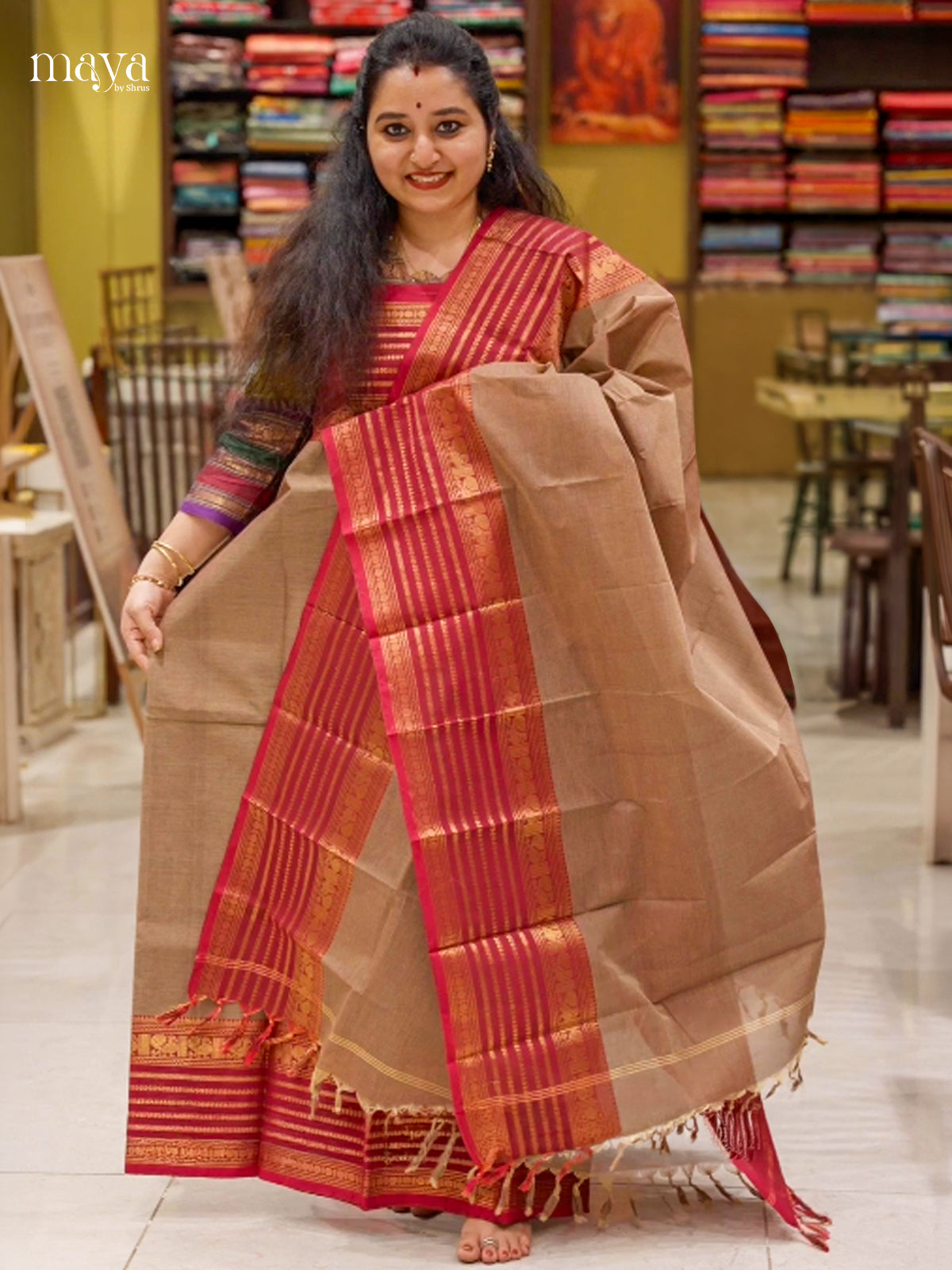 chettinad top & dupatta combo - MEG02011