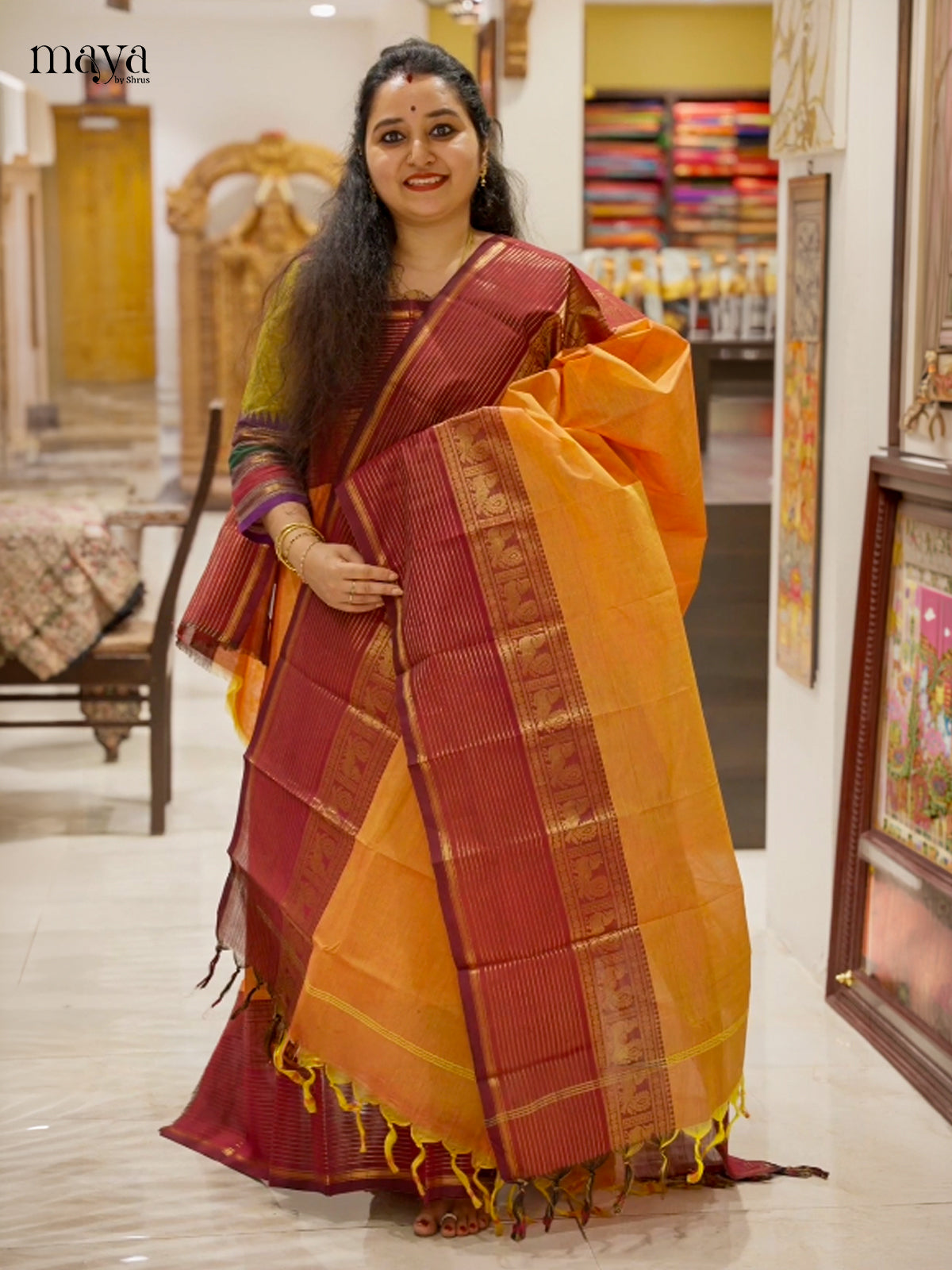 chettinad top & dupatta combo - MEG02017