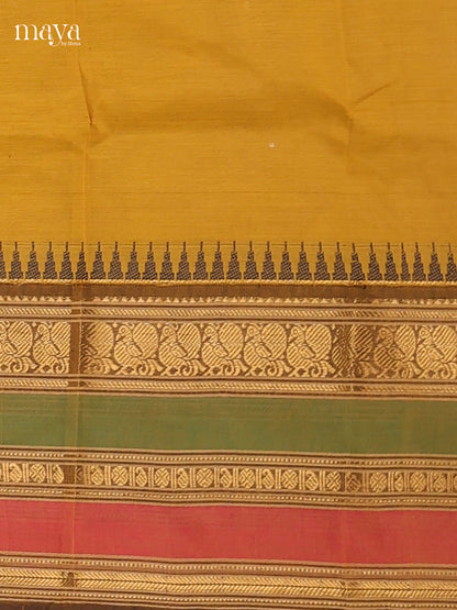 Mustard & Green - chettinad top & dupatta combo