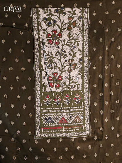 Chutney Green - Cotton salwar Unstitched