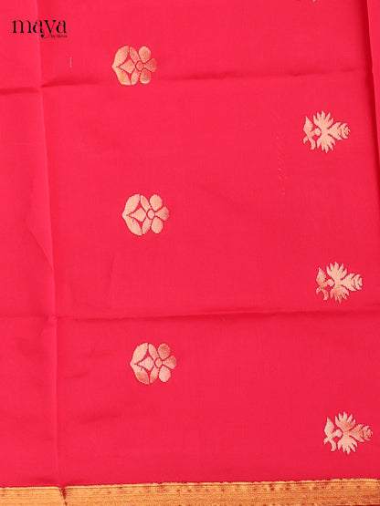 Pretty Pink semi softsilk salwar unstitch with dupatta