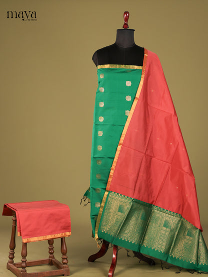 semi softsilk salwar - MEG18005