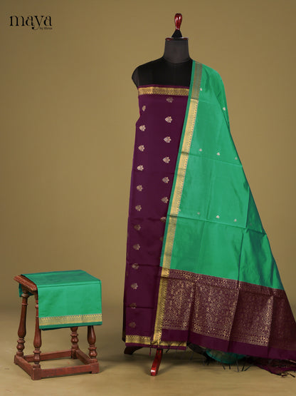semi softsilk salwar - MEG18007