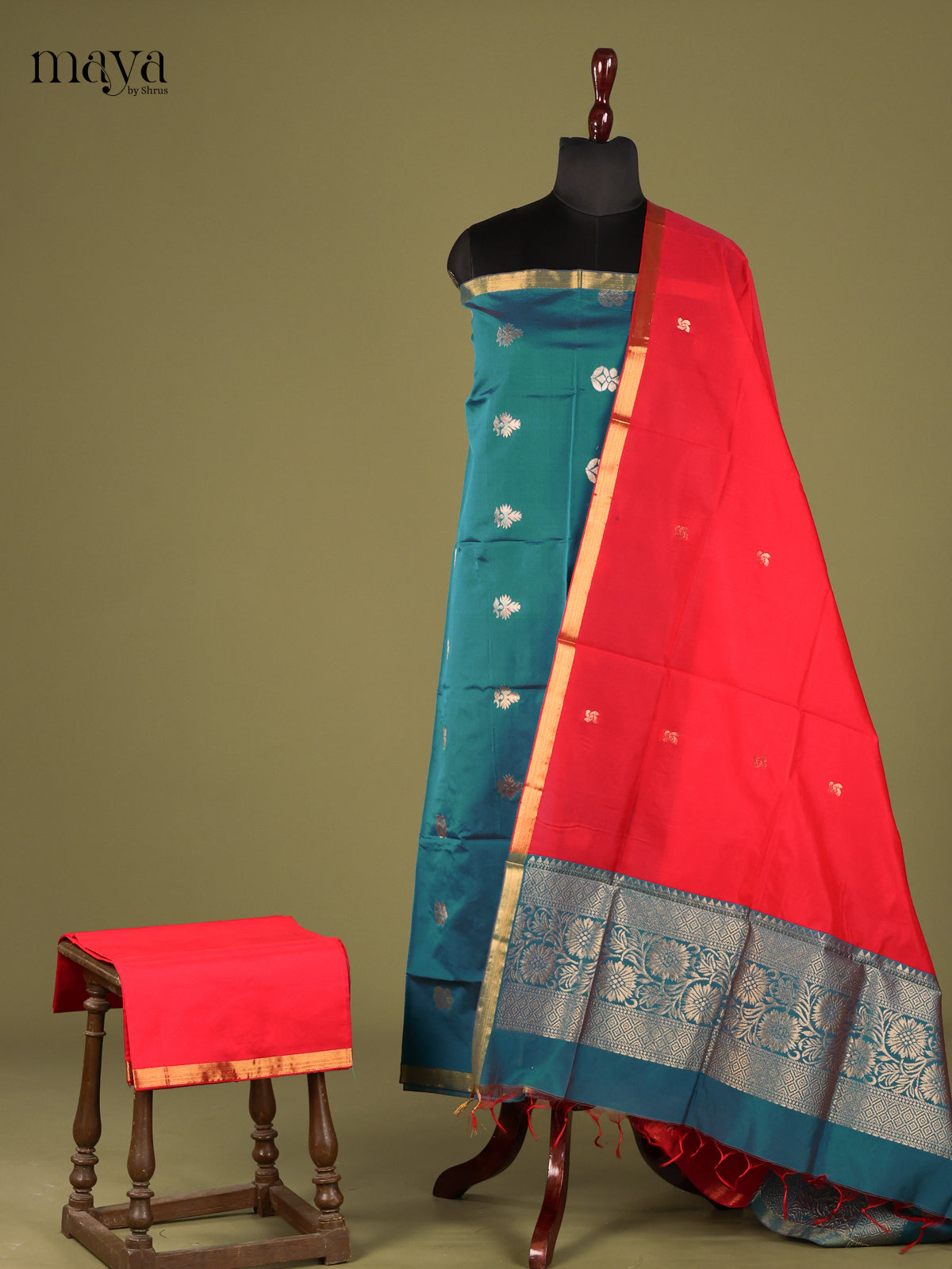 semi softsilk salwar - MEG18010