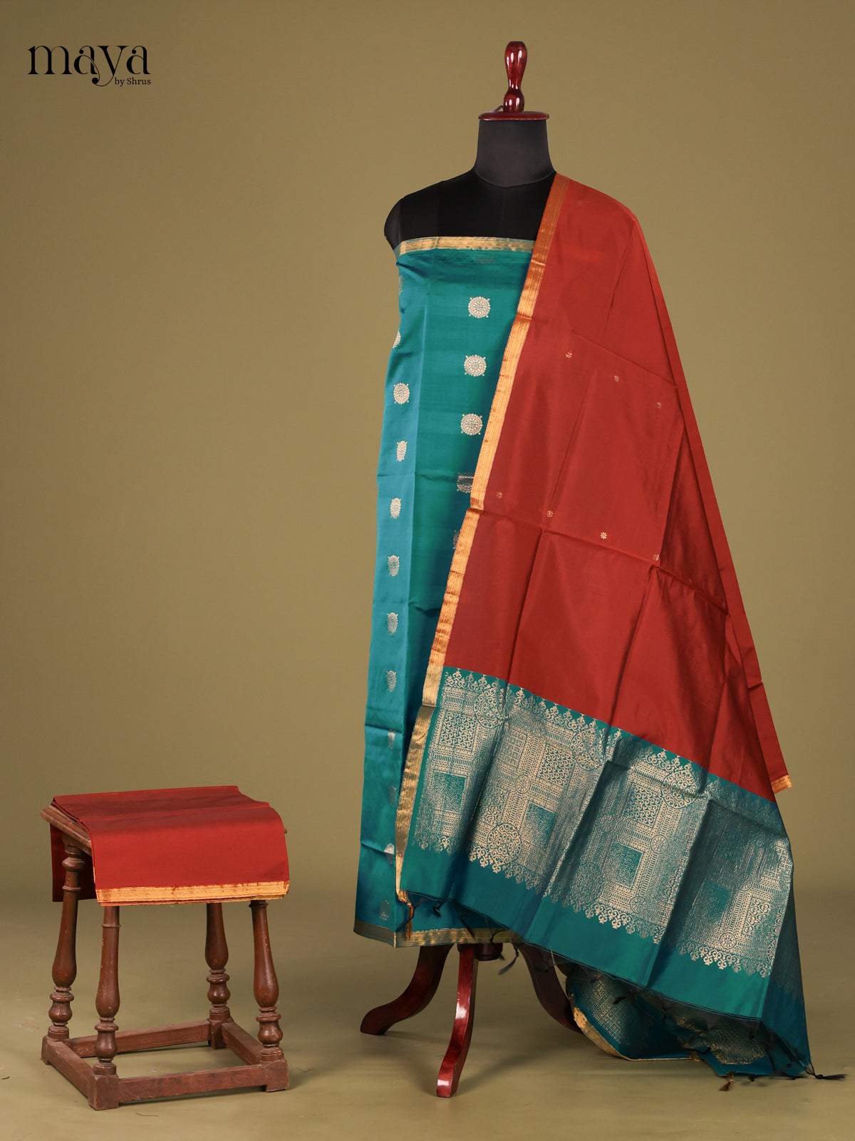 semi softsilk salwar - MEG18011