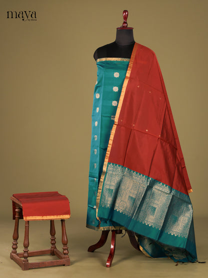 semi softsilk salwar - MEG18011