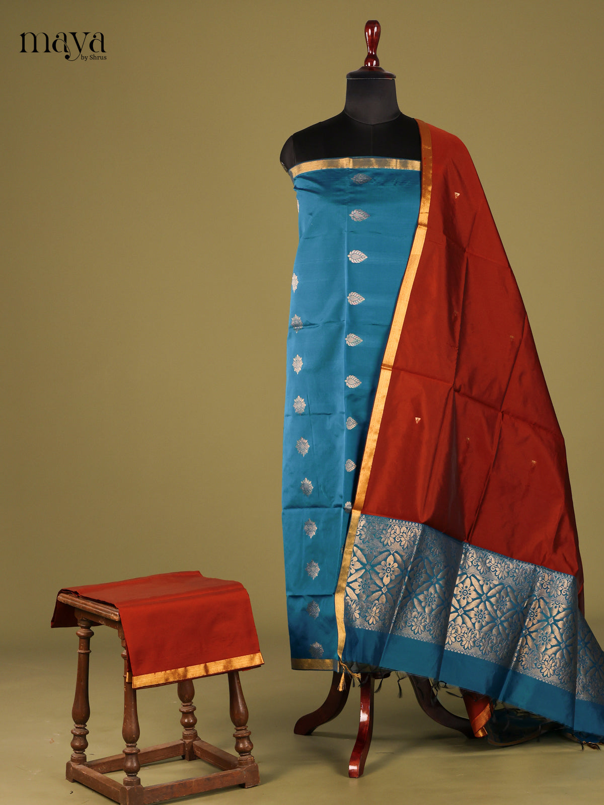 semi softsilk salwar - MEG18012