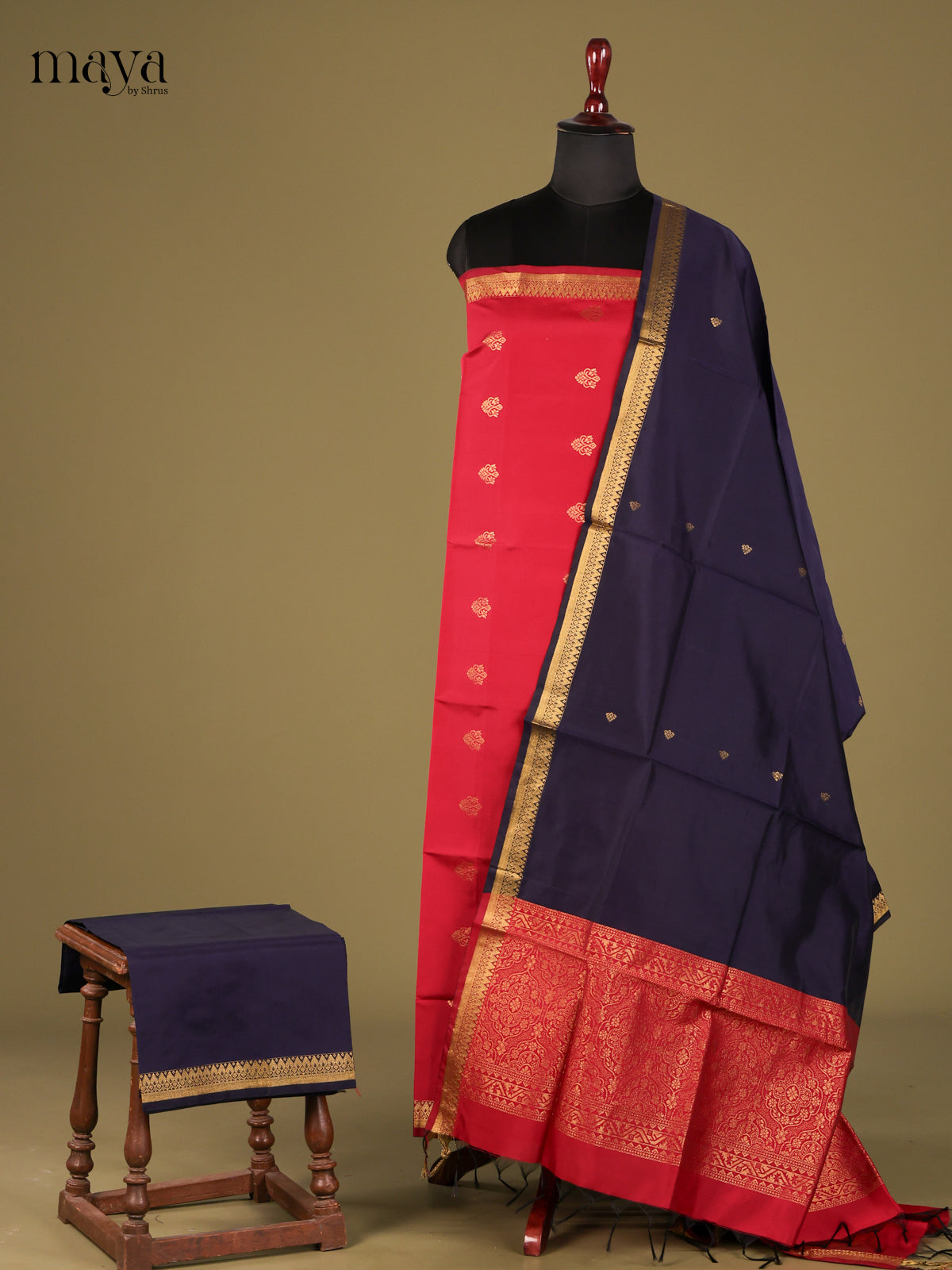 semi softsilk salwar - MEG18018