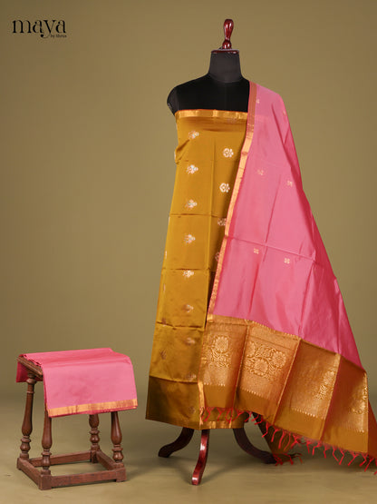 semi softsilk salwar - MEG18021