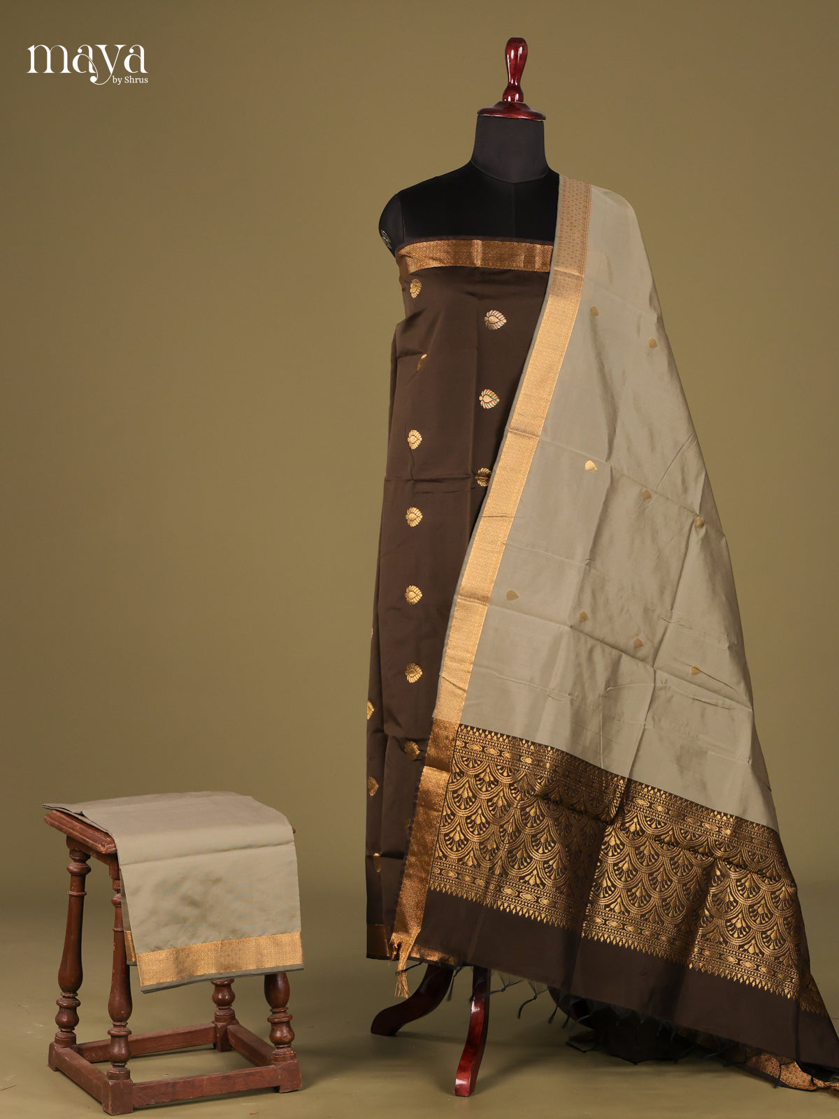 semi softsilk salwar - MEG18022
