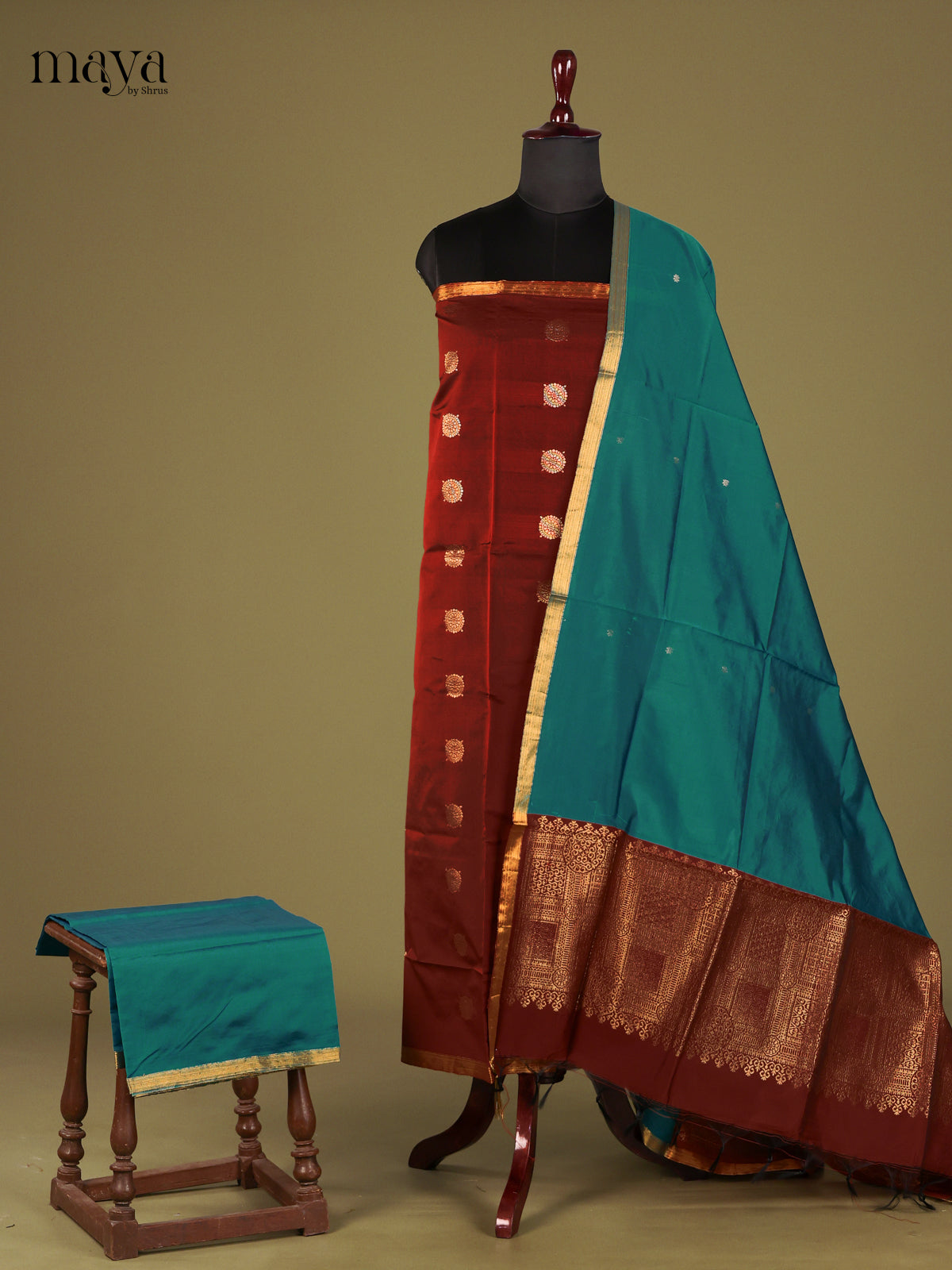semi softsilk salwar - MEG18027
