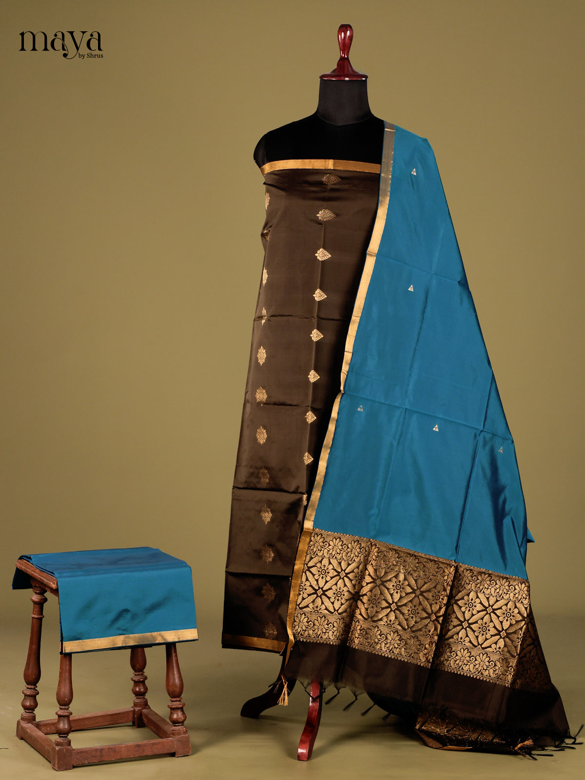 semi softsilk salwar - MEG18031