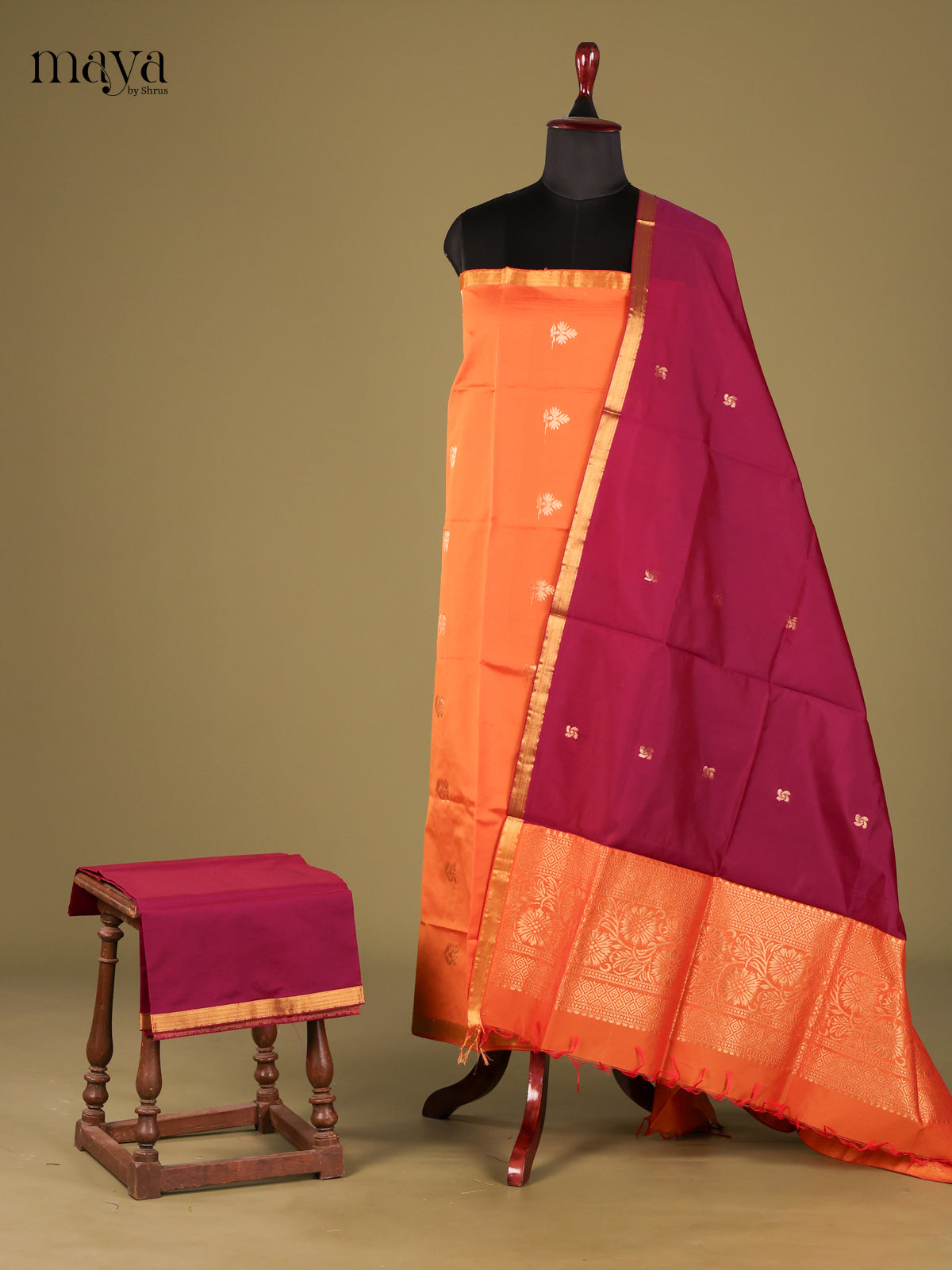 semi softsilk salwar - MEG18033
