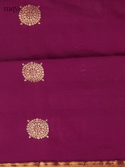 Elegant Purple semi softsilk salwar unstitch with Mauve Dupatta