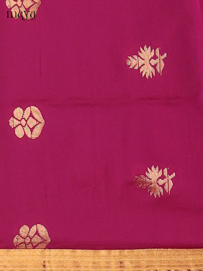 Beautiful Purple semi softsilk salwar with brown dupatta