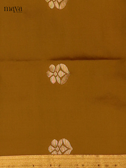Timeless Mehendi semi softsilk salwar unstitch with pink dupatta