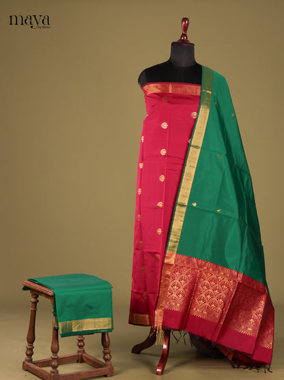 semi softsilk salwar - MEG18051